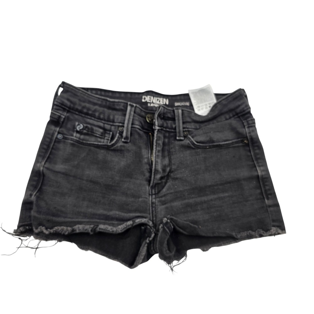 Denizen from Levis Womens Shortie Black Denim Shorts Sz 0 W24 19807-0001 T2